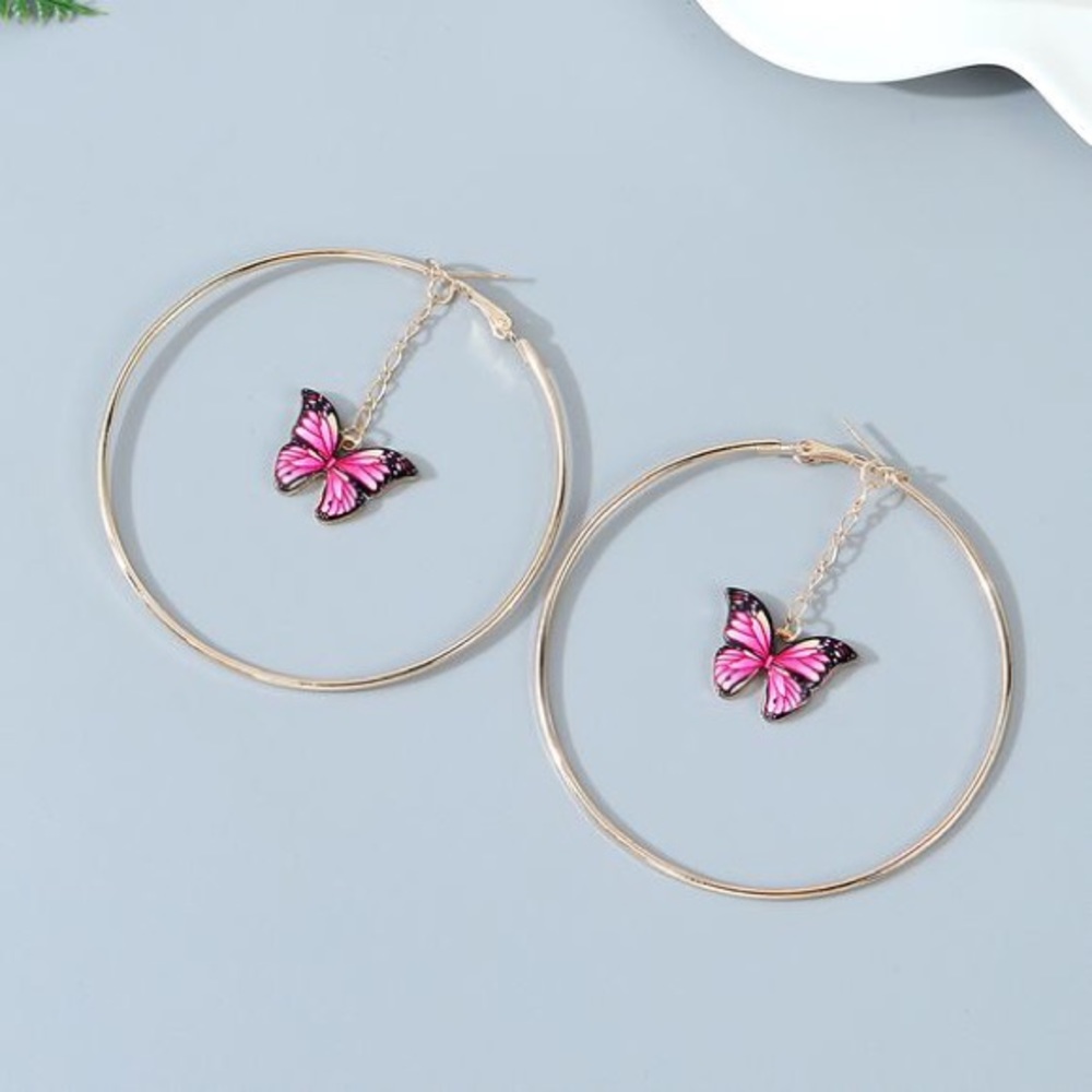 🦋Butterfly Hoops🦋 - Picture 2 of 2